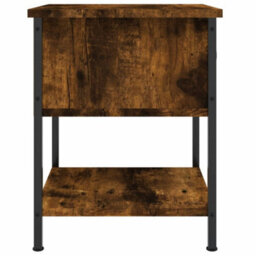Berkfield Elegant Bedside Table Smoked Oak 34X35.5X45 Cm Engineered Wood - thumbnail 7