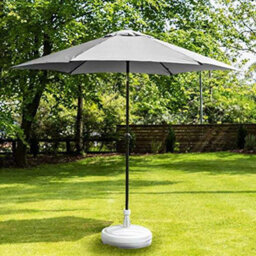 Geezy Parasol Base 13L White Plastic Umbrella Stand Water Sand Beach Terrace Outdoor - thumbnail 7