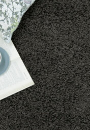 Melrose Venus Shaggy High Pile Anthracite Runner Rug 067/200Cm - thumbnail 3