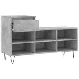 Walplus Shoe Cabinet Concrete Grey 102X36X60 Cm Engineered Wood - thumbnail 6
