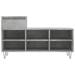 Walplus Shoe Cabinet Concrete Grey 102X36X60 Cm Engineered Wood - thumbnail 5