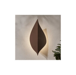 Zink Zn-43344-Rst Alani Outdoor Ip65 9W Led 4000K (Cool White) Leaf Style Wall Light In A Rust Finish - thumbnail 1