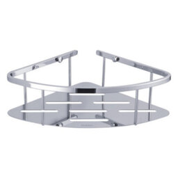 Showerdrape Contempo Wall Mounted Stainless Steel Chrome Large Basket - thumbnail 3