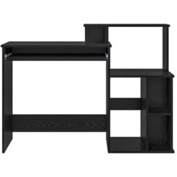 Walplus Desk With Storage With Shelf Black Oak 120.5 X 44 X 88.5 Cm - thumbnail 6