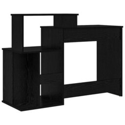 Walplus Desk With Storage With Shelf Black Oak 120.5 X 44 X 88.5 Cm - thumbnail 8