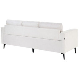Beliani Modern Beige Fabric Living Room Set With Iron Legs, 3-Seater, 2-Seater And Armchairs - thumbnail 5
