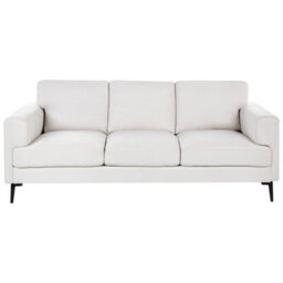 Beliani Modern Beige Fabric Living Room Set With Iron Legs, 3-Seater, 2-Seater And Armchairs - thumbnail 2