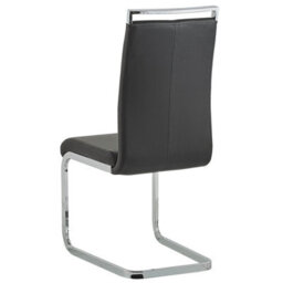 Beliani Set Of 2 Dining Chairs Greedin Faux Leather Black - thumbnail 6