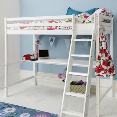 Nöa & Nani Noa & Nani High Sleeper Cabin Bed With Louis Desk In Classic White Thomas - image 1