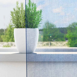 Berkfield Durable Voile Curtains With Loops 2 Pcs Royal Blue 140X140 Cm - thumbnail 3