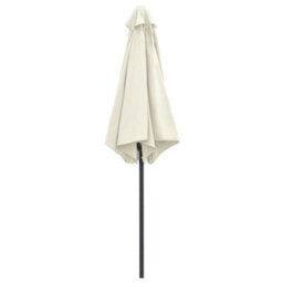 Walplus Garden Parasol With Aluminium Pole 270X246 Cm Sand White - thumbnail 4
