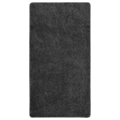 Berkfield Shaggy Rug Dark Grey 80X150 Cm Anti Slip