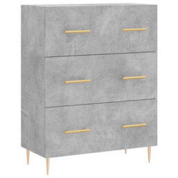 Berkfield Highboard Concrete Grey 69.5X34X180 Cm Engineered Wood - thumbnail 7