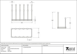 From The Anvil Pewter Six Pair Boot Rack - thumbnail 2