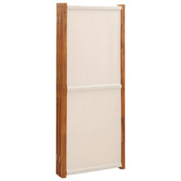Vidaxl 5-Panel Room Divider Cream White 350X180 Cm Room Dividers - thumbnail 5