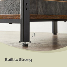 Computer Desk, Writing Desk With 2 Shelves,rustic Brown And Ink Black - thumbnail 6