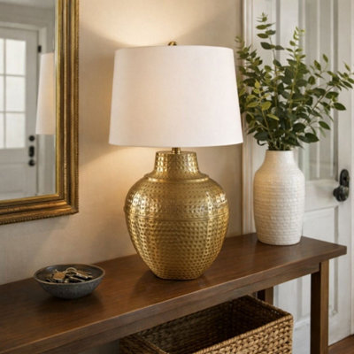 Pagazzi Lighting Pagazzi Vanya Gold Ceramic Table Lamp - image 1