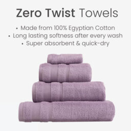 Allure Bath Fashions Luxury Zero Twist Egyptian Cotton Hand Towel - Heather - thumbnail 6