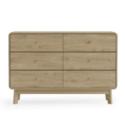 Oakham Premium Freya 6 Drawer Dresser - Beige - thumbnail 9