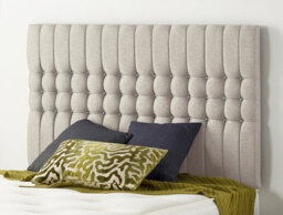 Somnior Beds Somnior  4Ft Galaxy Small Double 32 Inches Plush Silver Headboard With Wooden Struts