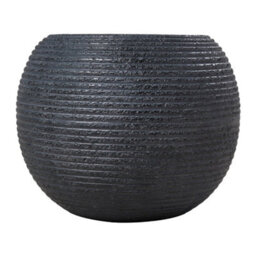 Water Feature Stone Sphere Globe Bowl Solar Gray Fountain Led Lights Outdoor - thumbnail 6