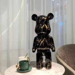 Nordic Resin Bear Sculpture Luxury Home And Desk Decoration Figurine - thumbnail 3