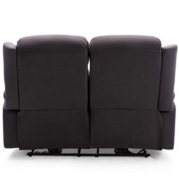 More4Homes Caesar Electric High Back Luxury Bond Grade Leather Recliner 2 Seater Sofa (Brown) - thumbnail 4