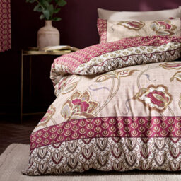 Catherine Lansfield Bedding Kashmir Paisley Floral Duvet Cover Set With Pillowcases Natural - thumbnail 4