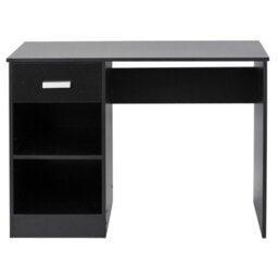 Urbn-Living Urbnliving Height 74Cm 1 Drawer Wooden Bedroom Computer Work Table Colour Black Office Desk Dressing Jewellery Unit - thumbnail 1