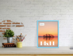 14X11 Light Blue Picture Frame (35.6 X 27.9Cm) Poster, Photo, Artwork, Gallery Wall Or Print - thumbnail 2