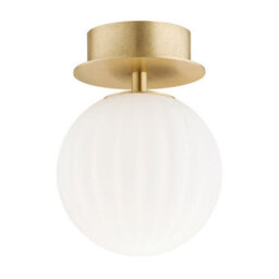Luminosa Lighting Luminosa Paloma Wall Lamp Opal Matt (Fluted), Brushed Brass - thumbnail 2