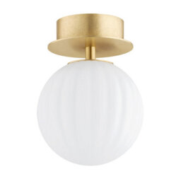 Luminosa Lighting Luminosa Paloma Wall Lamp Opal Matt (Fluted), Brushed Brass - thumbnail 4