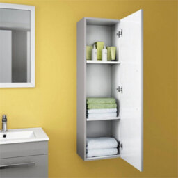 Bathroom Cabinet Wall Hung Tall Storage Unit Vanity Furniture 1200mm - thumbnail 3