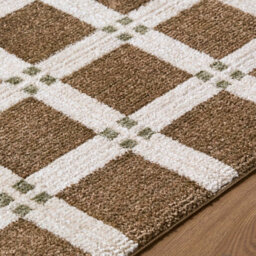 Livabliss La Luna-Modern Brown Off-White, Grey Green Graphic Living Dining Bedroom Rug 200 X 275 Cm Easy Care, Non Shedding - thumbnail 3