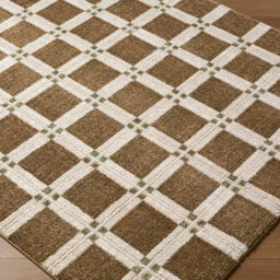 Livabliss La Luna-Modern Brown Off-White, Grey Green Graphic Living Dining Bedroom Rug 200 X 275 Cm Easy Care, Non Shedding - thumbnail 6