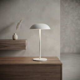 Pluto Packaging Ivory Verona Led Table Lamp Wireless Portable Light With 3-Level Touch Control - thumbnail 2