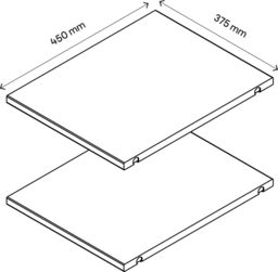 GoodHome Atomia Matt White Shelf, (L)339mm (D)432mm - thumbnail 3