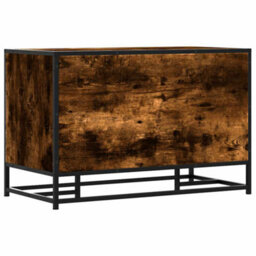 Walplus Shoe Bench Smoked Oak 80X40X53.5 Cm Engineered Wood And Metal - thumbnail 6