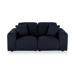Hugo Deep Blue 2 Seater Sofa - Fully Assembled By Roseland Furniture - thumbnail 1