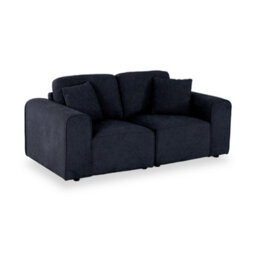 Hugo Deep Blue 2 Seater Sofa - Fully Assembled By Roseland Furniture - thumbnail 2