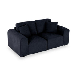 Hugo Deep Blue 2 Seater Sofa - Fully Assembled By Roseland Furniture - thumbnail 3