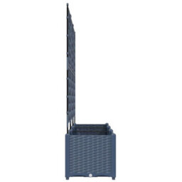 Walplus Garden Planter With Trellis 3 Pcs Grey 120 X 40 X 143 Cm Pp - thumbnail 6