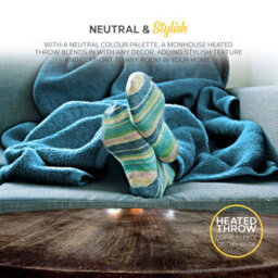 Monhouse Heated Throw - Electric Blanket - Digital Controller - 9Hr Timer, 9 Heat Settings - Single 130X160Cm - Teal Shearling - thumbnail 6