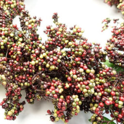 Leaf 55Cm Artificial Hanging Black Berry Wreath - thumbnail 5