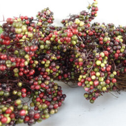 Leaf 55Cm Artificial Hanging Black Berry Wreath - thumbnail 6