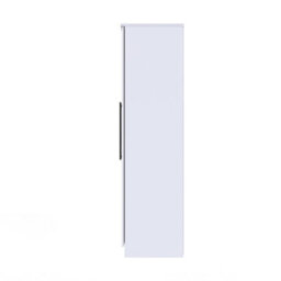 Howard Tall 5 Door 2 Drawer 1 Mirror Wardrobe In White Ash (Ready Assembled) - thumbnail 2