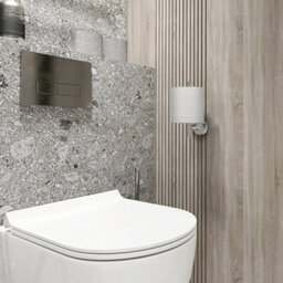 Jassferry Wall Mounted Toilet Paper Holders With Polished Chrome Roll Holder Vertical - thumbnail 7