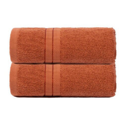 Ohs 2 Pack Of 100% Cotton Hand Towel, 50 X 80Cm - Burnt Orange