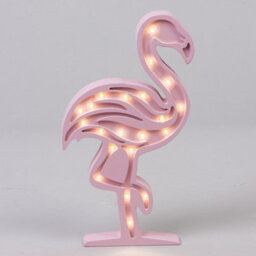 Litecraft Pink Flamingo Glow Kids Led Table Lamp - thumbnail 3