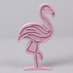 Litecraft Pink Flamingo Glow Kids Led Table Lamp - thumbnail 4